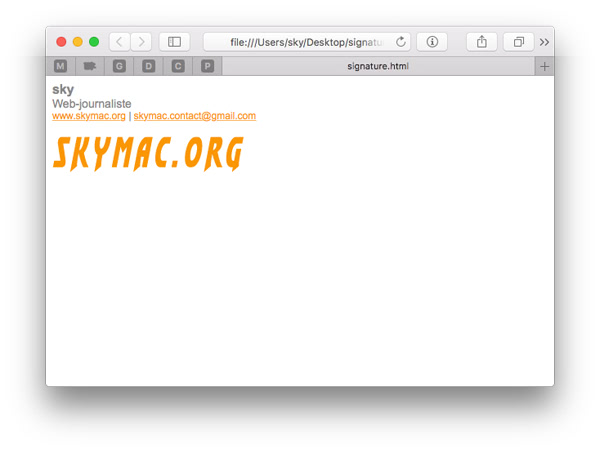 Astuce macOS : Créer une signature design pour Apple Mail