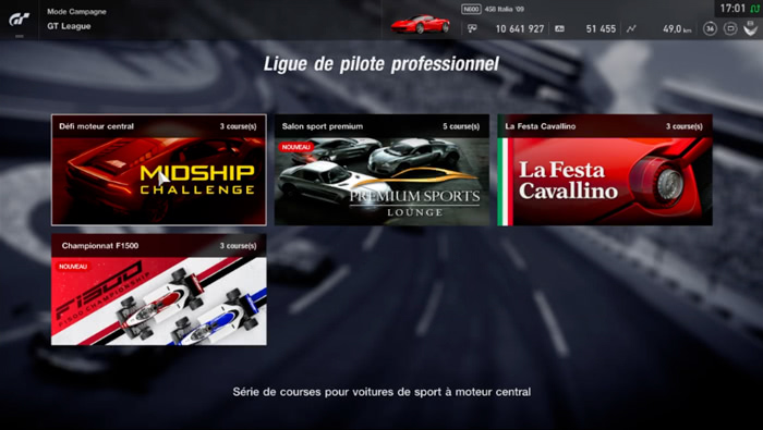 Nouvelles courses en GT League : Championnat F1500