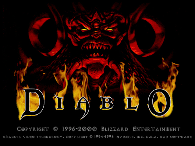 Splash d'ouverture de Diablo