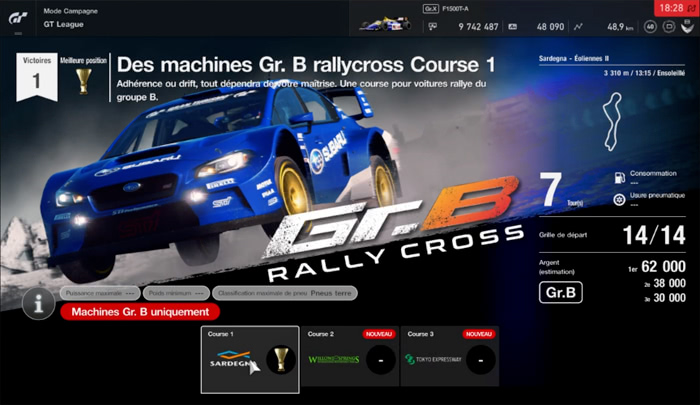 La surprise de cette mise à jour 1.18 de GT Sport, un mode Rallycross