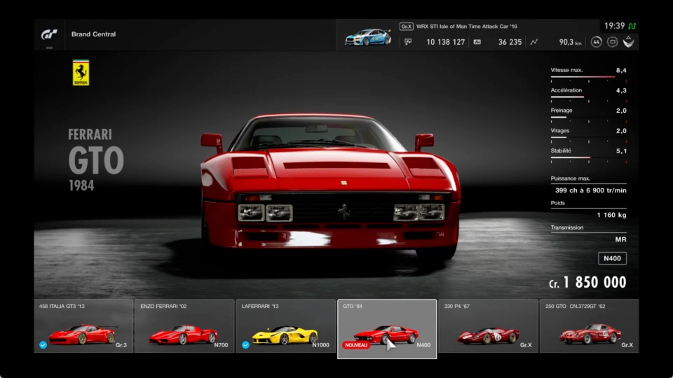 GT Sport : Ferrari GTO 