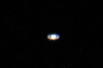 Tentative de photographie de Saturne
