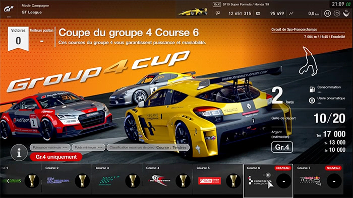 GT Sport : Coupe Groupe 4
