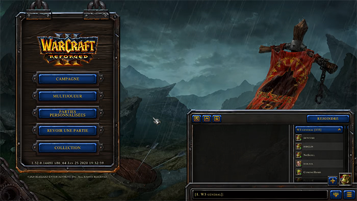 Warcraft 3 Reforged - Menu