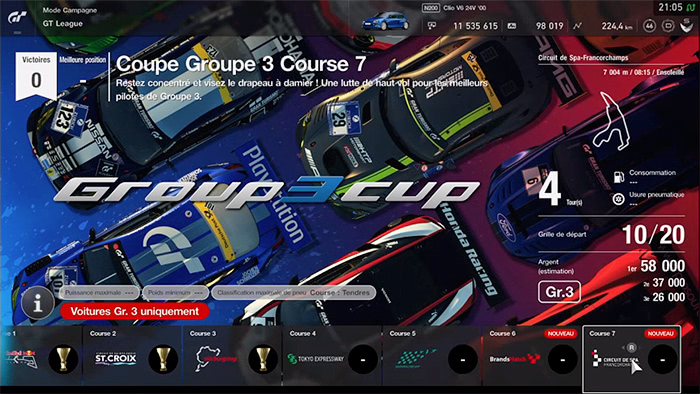 GT Sport : Nouvelles épreuves