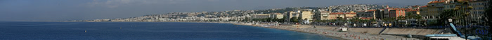 Panorama de la Promenade des Anglais à Nice