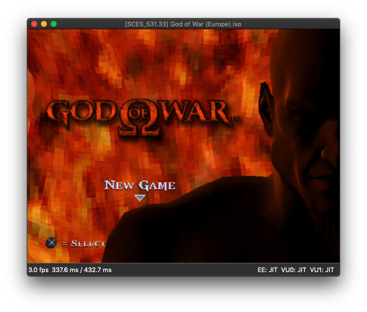 God of War PS2 sur DobieStation