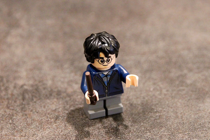 La figurine d'Harry Potter, très réussie