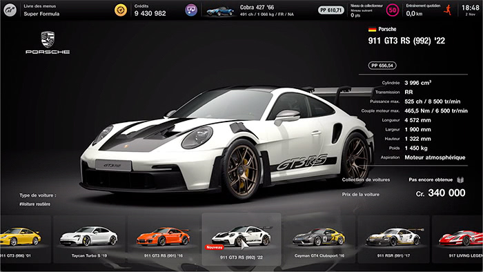 GT7 - Mise à jour 1.40 - Porsche 911 GT3 RS '22
