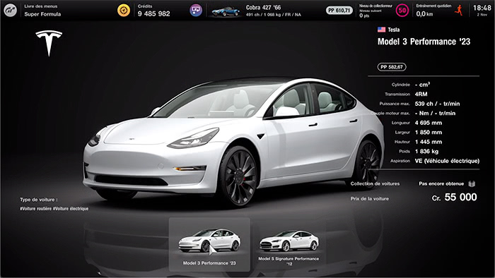 GT7 - Mise à jour 1.40 - Tesla Model 3 Performance '23