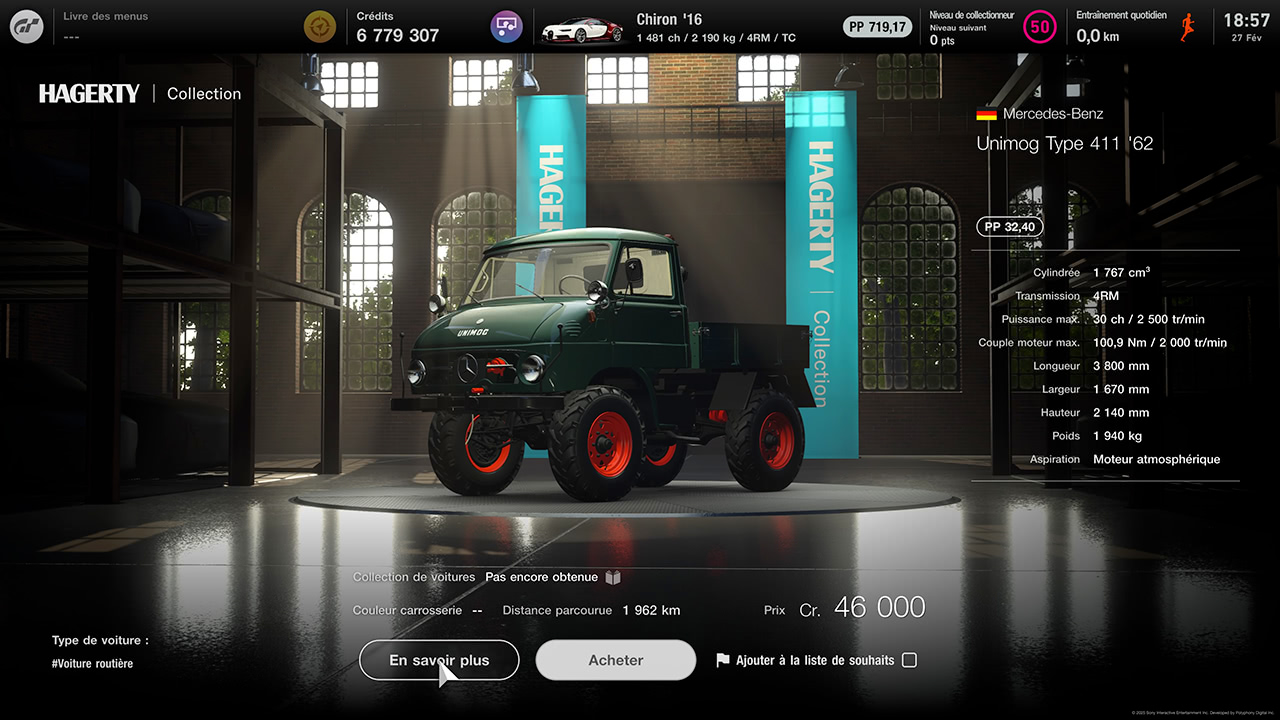 GT7 - Mise à jour 1.56 - Mercedes Unimog Type 411