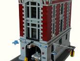 LEGO Ghostbusters - Quartier Général - Vue d\'ensemble avec l\'Ecto-1