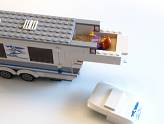 LEGO City - Le pick-up et sa caravane - La zone couchage de la caravane